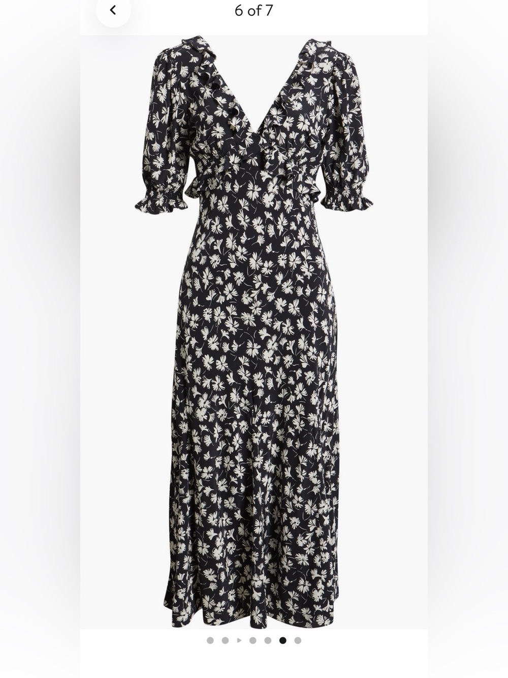 NWT Rails Ruffle V-Neck longline Dress - Black & White XXL or 16